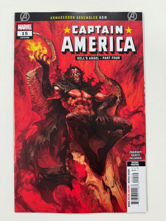 CAPTAIN AMERICA #15 NM 2nd Printing Skan Srisuwan