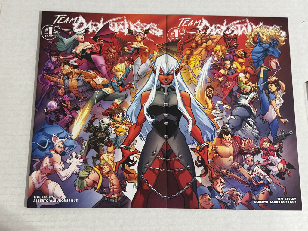 TEAM DARKSTALKERS #1 NM B & C Connecting Variant Set