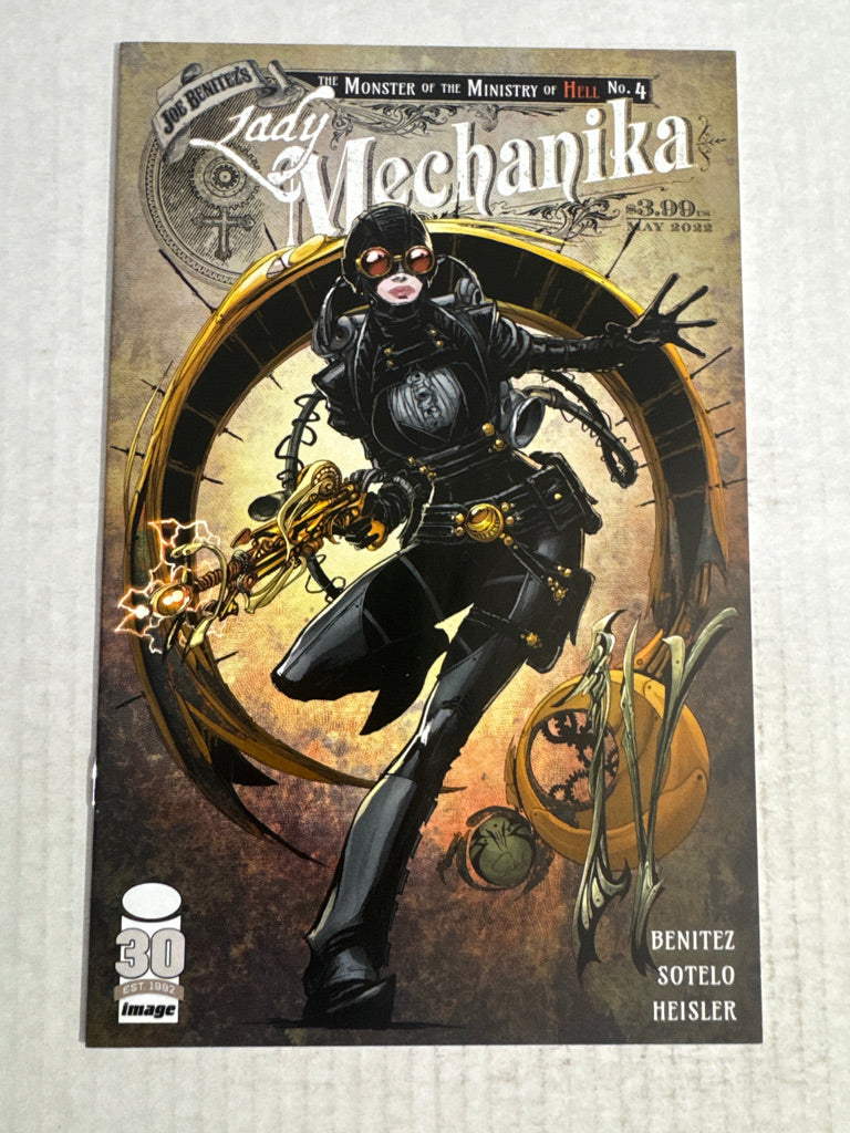 LADY MECHANIKA The Monster of The Ministry of Hell #4 NM Joe Benitez Cover