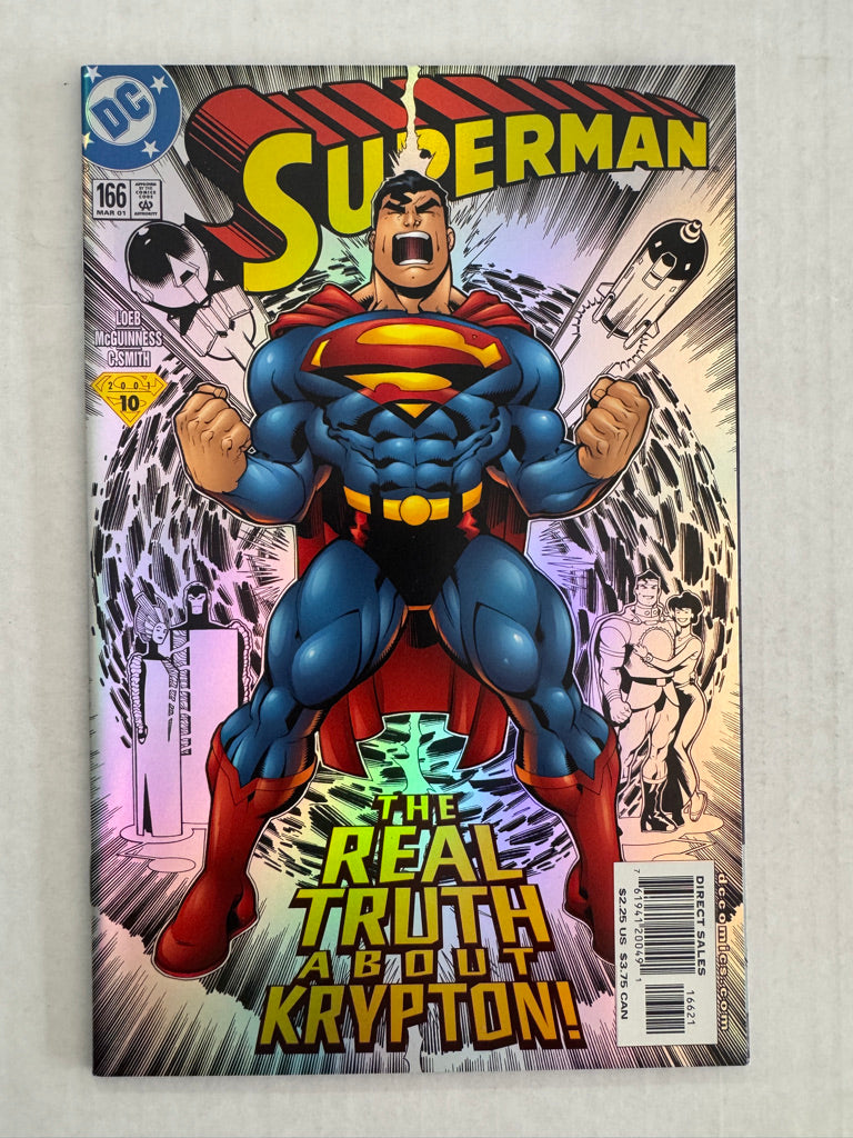 SUPERMAN #166 Vol 2 NM Ed McGuinness Foil Cover