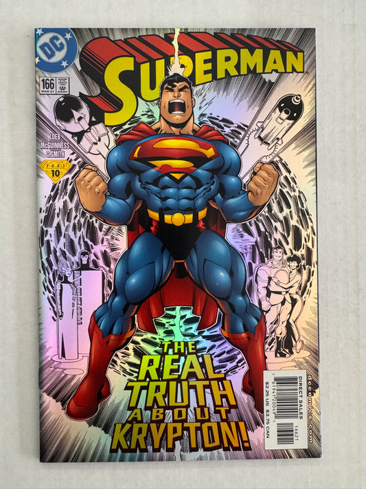 SUPERMAN #166 Vol 2 NM Ed McGuinness Foil Cover