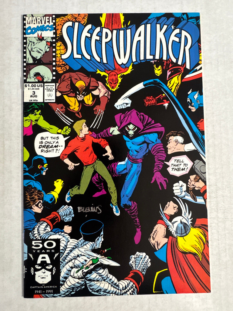 SLEEPWALKER #3 VF+ SIGNED by Bret Blevins