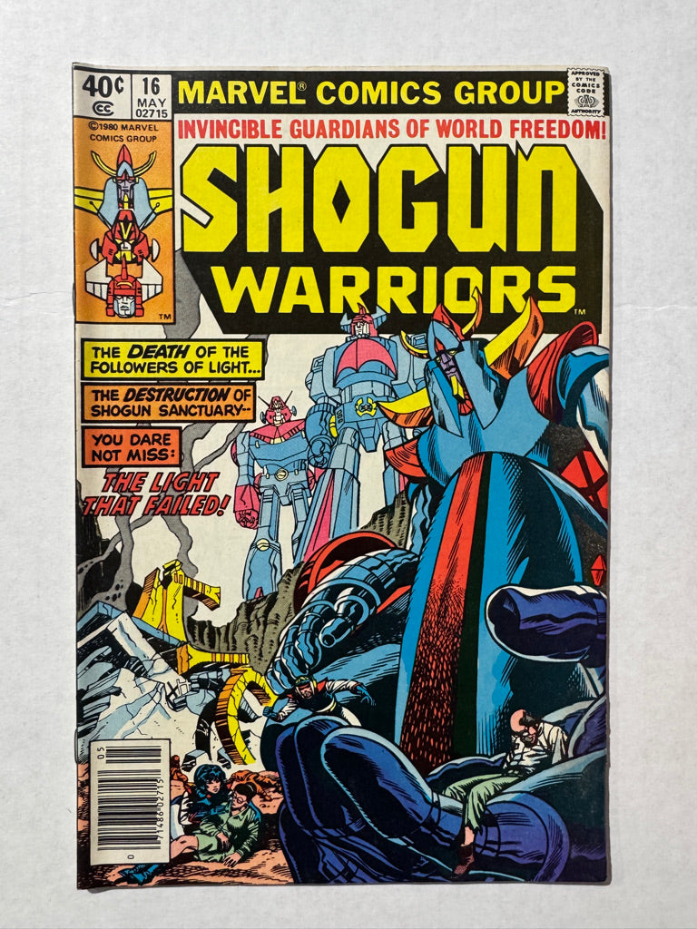SHOGUN WARRIORS #16 VF- NEWSSTAND