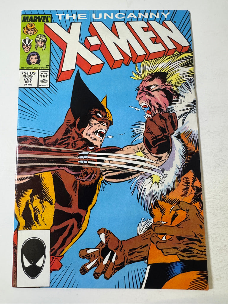 UNCANNY X-MEN #222 VF+