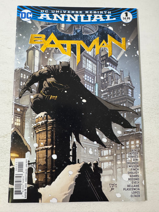 BATMAN ANNUAL #1 2017 NM David Finch Cover