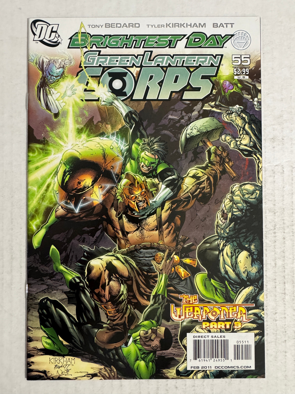 GREEN LANTERN CORPS #55 Vol 2 NM- Tyler Kirkham Cover