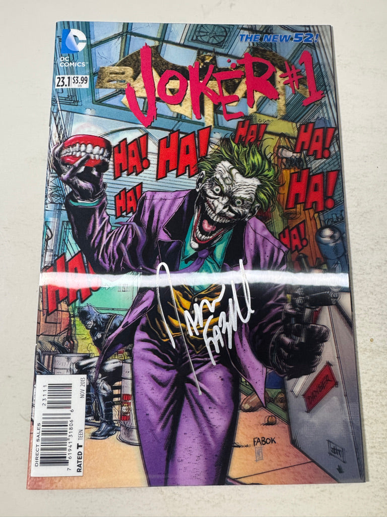 BATMAN #23.1  / JOKER #1 Vol 2 NM Lenticular Cover SIGNED by Jason Fabok