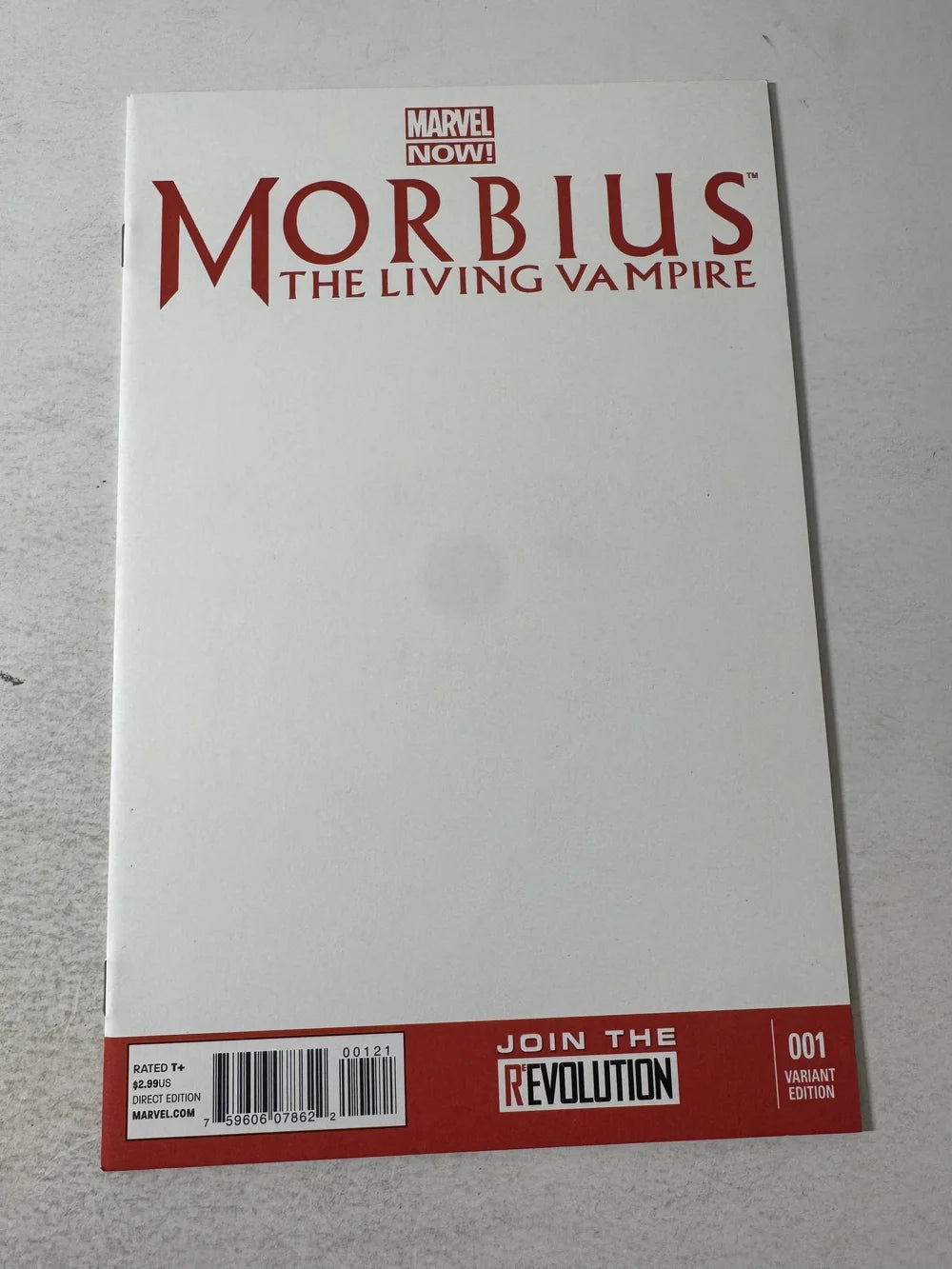 MORBIUS THE LIVING VAMPIRE #1 Vol 2  NM  Blank Variant