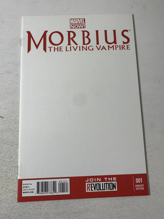 MORBIUS THE LIVING VAMPIRE #1 Vol 2  NM  Blank Variant
