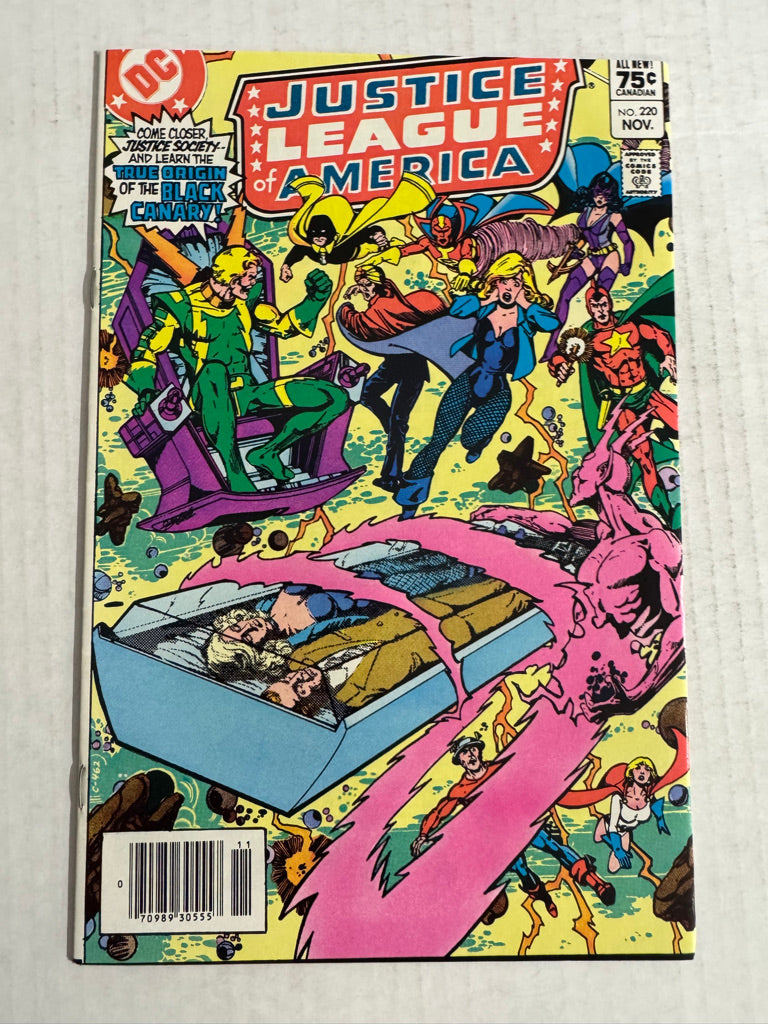 JUSTICE LEAGUE OF AMERICA #219 NM- George Perez Cover CANADIAN PRICE VARIANT