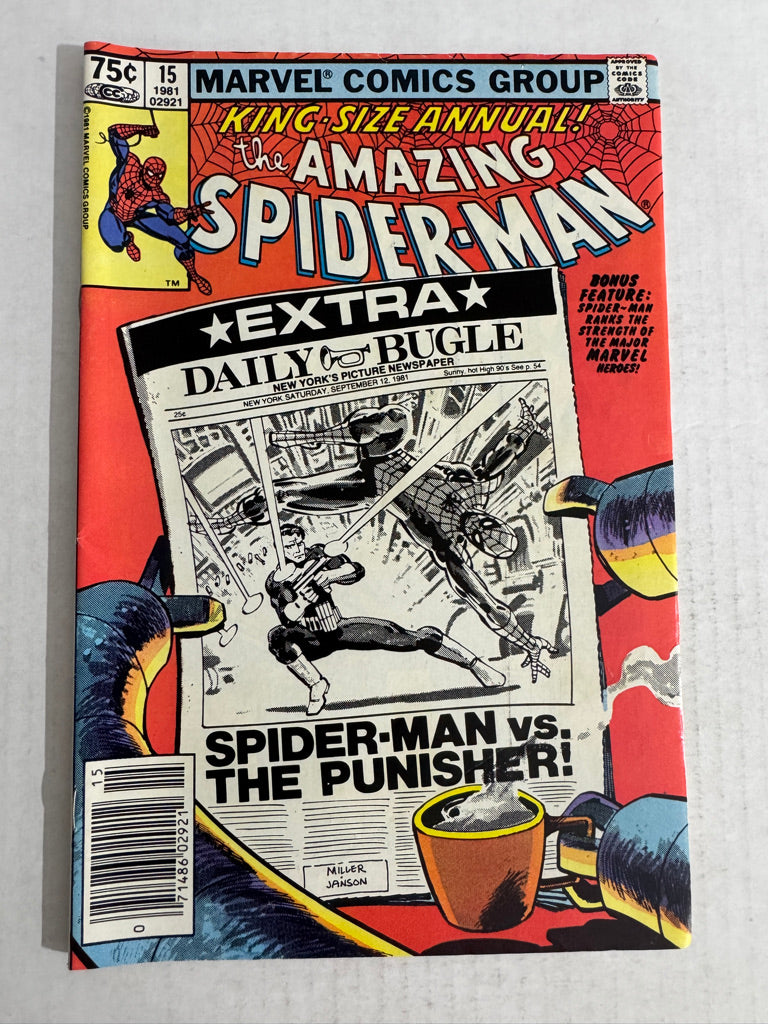 AMAZING SPIDER-MAN ANNUAL #15 FN Frank Miller Cover NEWSSTAND