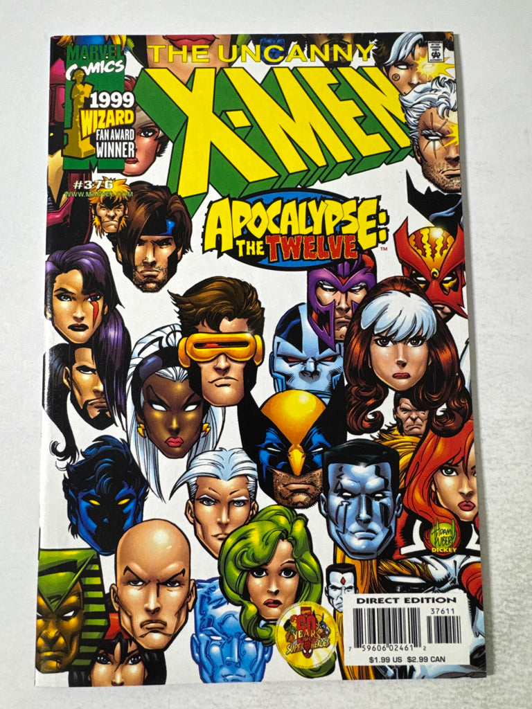 UNCANNY X-MEN #376 NM Adam Kubert Cover