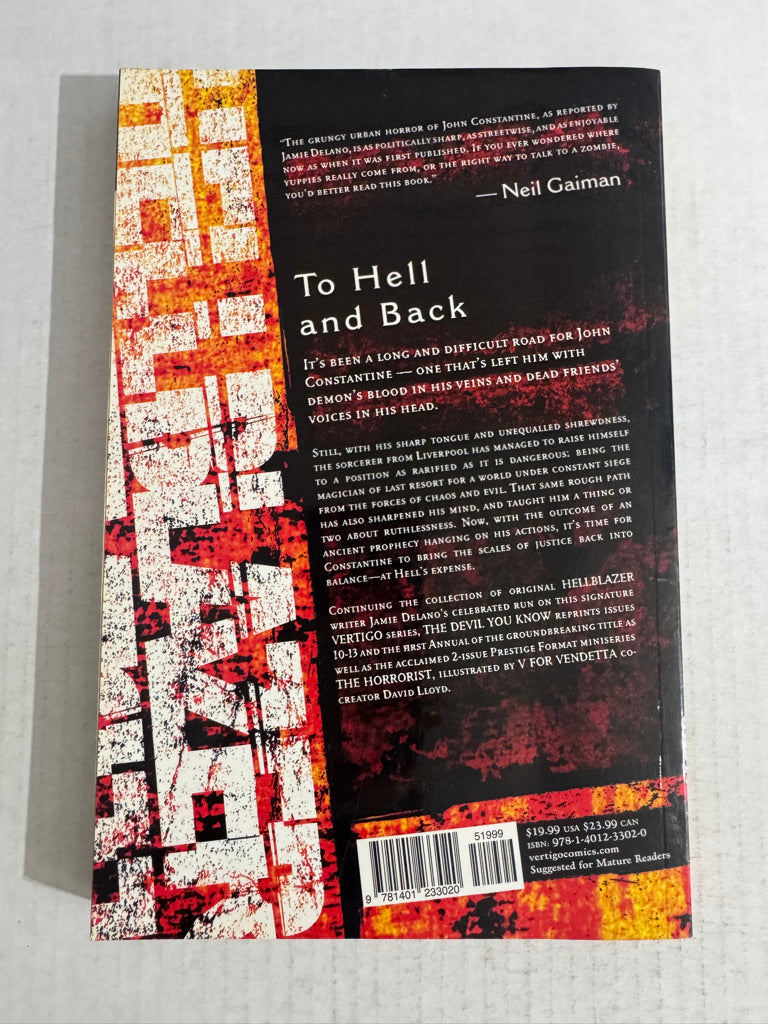 JOHN CONSTANTINE: HELLBLAZER Vol 2 The Devil You Know TPB OOP