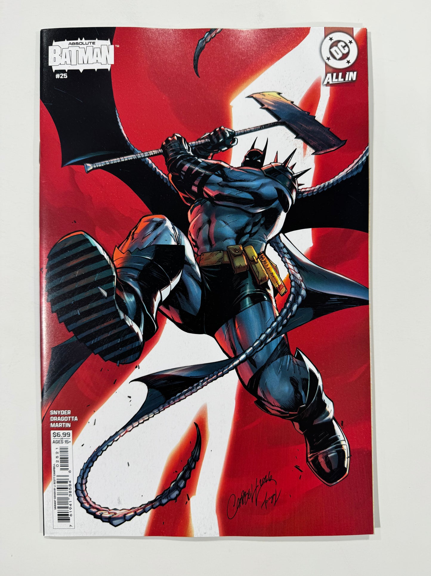 ABSOLUTE BATMAN #25 NM Cover B J. Scott Campbell Variant