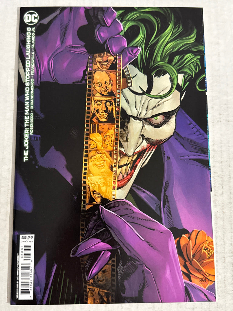 JOKER The Man Who Stopped Laughing #8 NM Clay Mann Variant