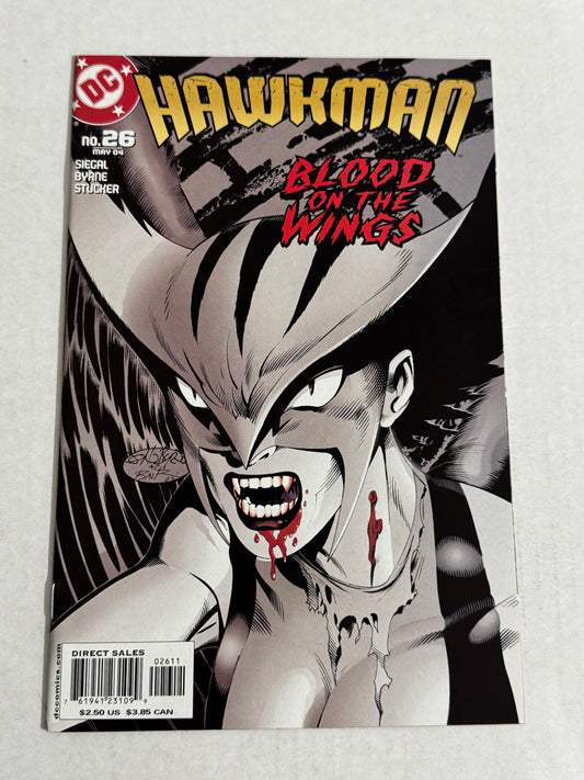 HAWKMAN #26 Vol 4 John Byrne Cover
