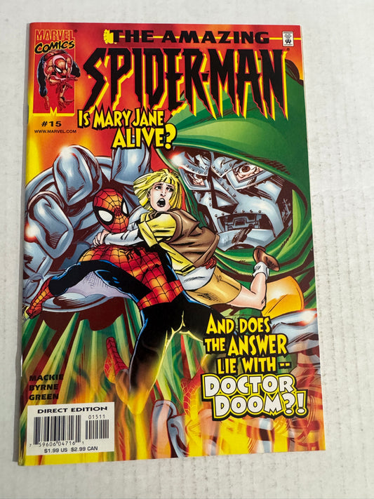 AMAZING SPIDER-MAN #15 Vol 2 VF John Byrne Cover