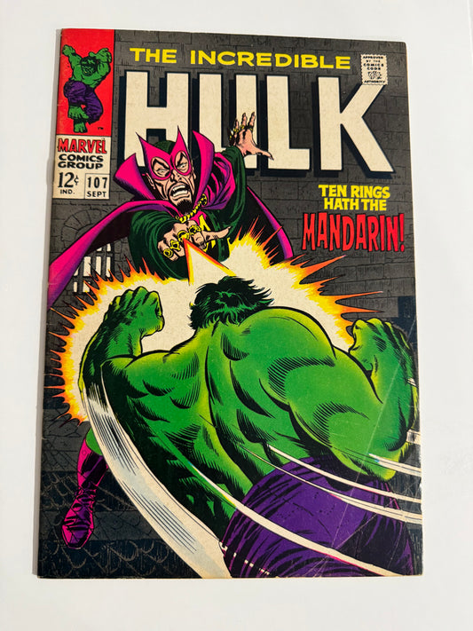 INCREDIBLE HULK #107 VG/FN