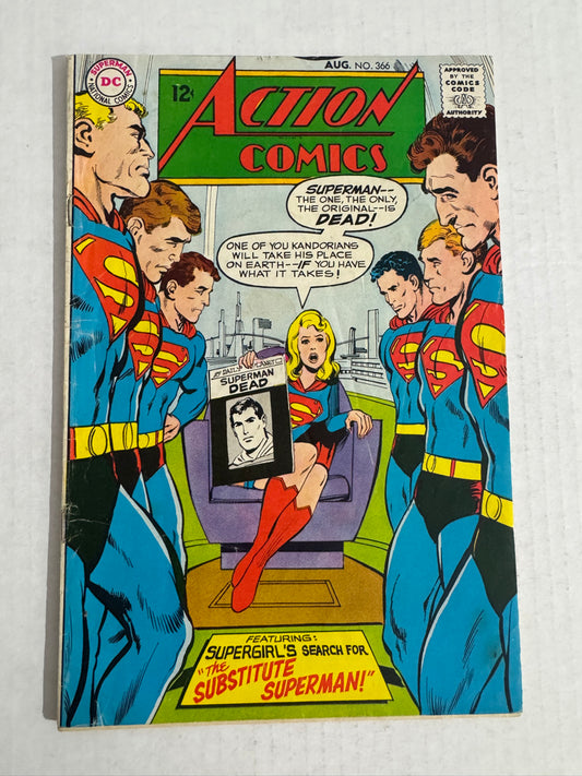 ACTION COMICS #365 VG- Neal Adams Cover