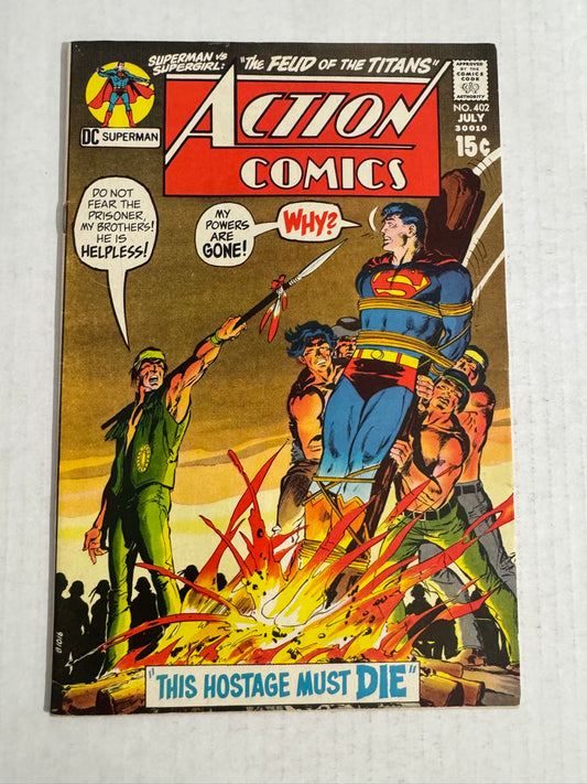 ACTION COMICS #402 VF+ Neal Adams Cover
