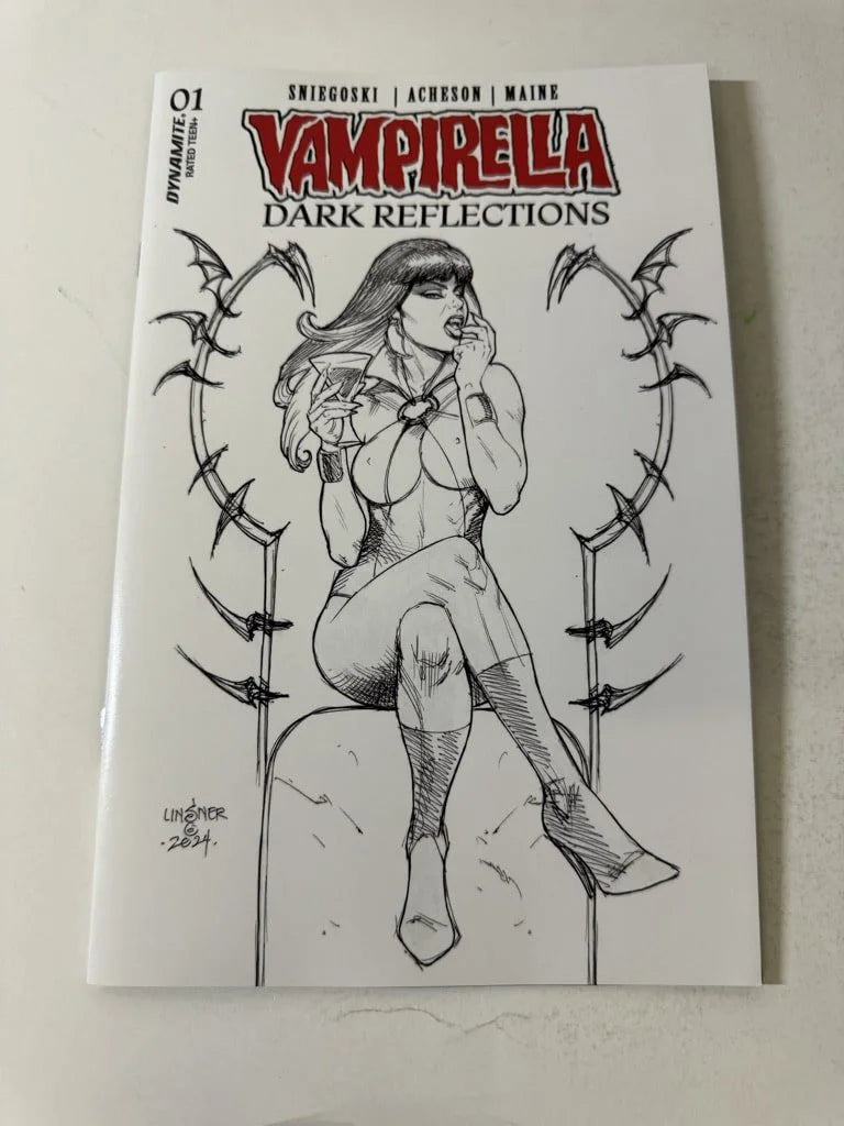 VAMPIRELLA Dark Reflections #1 NM 1:10 Joseph Michael Linsner Sketch Variant