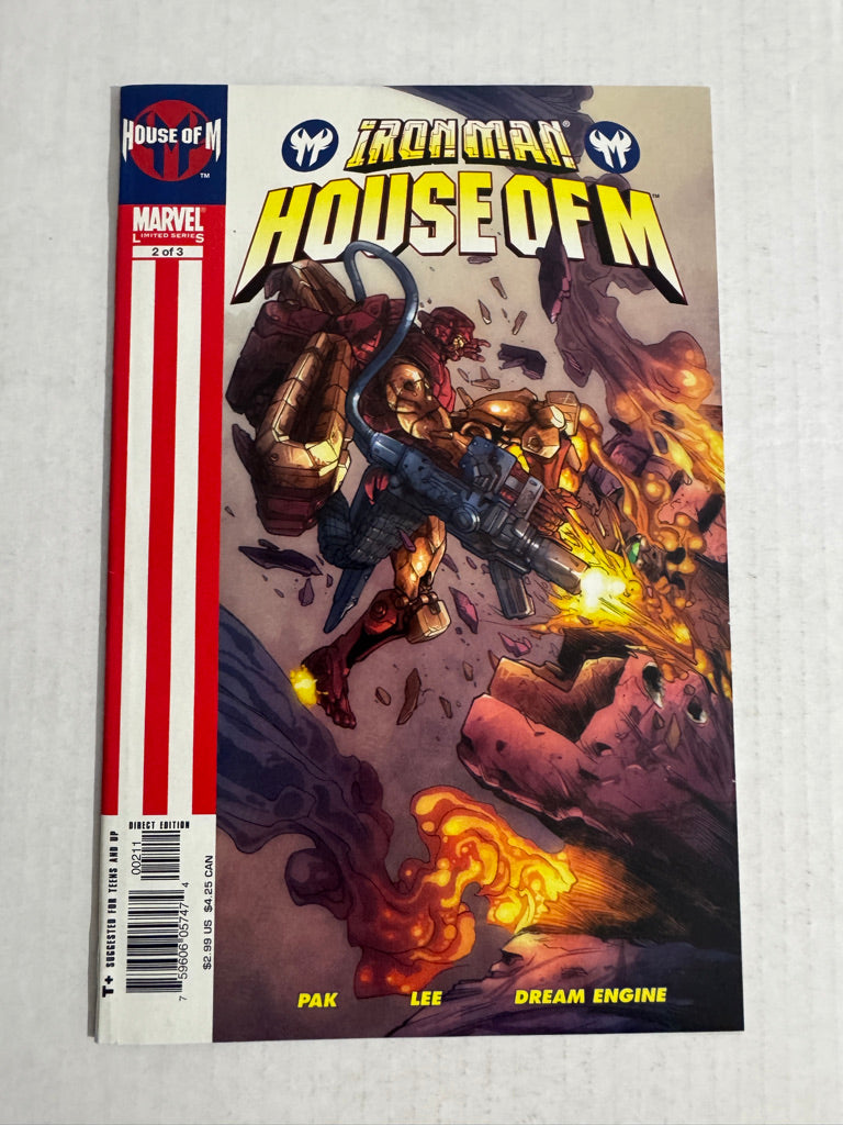 HOUSE OF M IRON MAN #2 NM- Pat Lee Cover