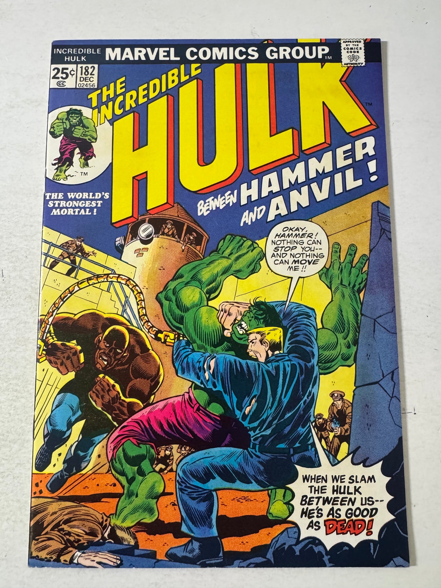 INCREDIBLE HULK #182 VF+