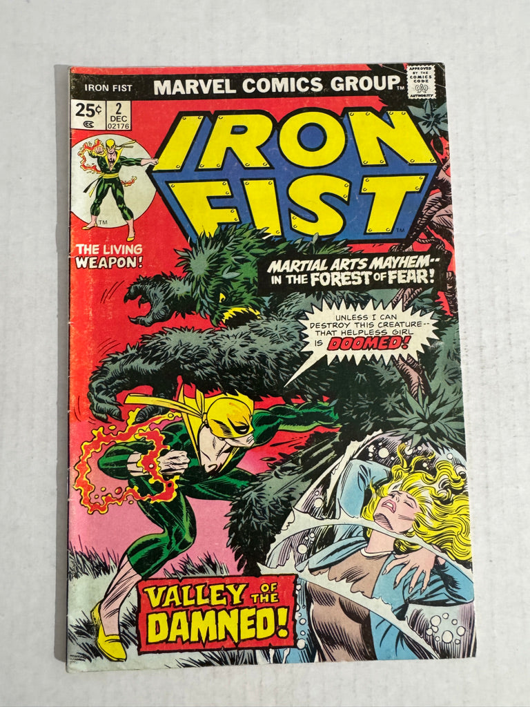 IRON FIST #2 VG+ SIGNED by John Byrne