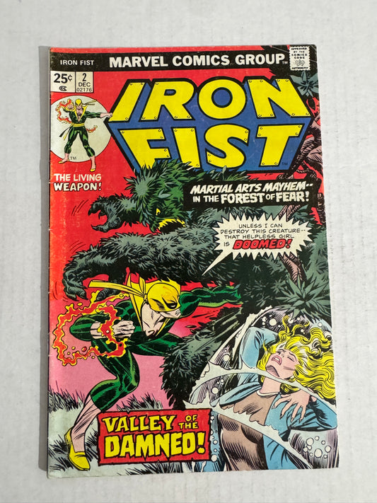 IRON FIST #2 VG+ SIGNED by John Byrne