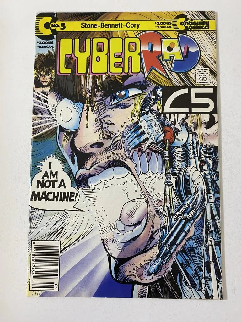 CYBERRAD #5 VF/NM  NEWSSTAND Neal Adams Cover