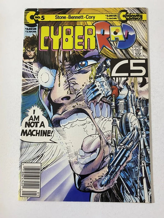 CYBERRAD #5 VF/NM  NEWSSTAND Neal Adams Cover