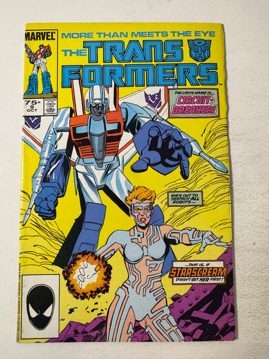 TRANSFORMERS #9 FN- 2nd Print