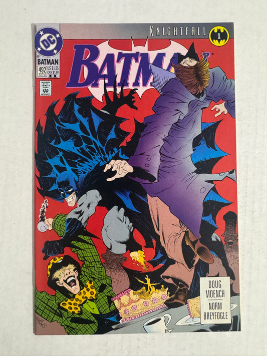BATMAN #492 VF/NM 2nd Print Kelley Jones Variant