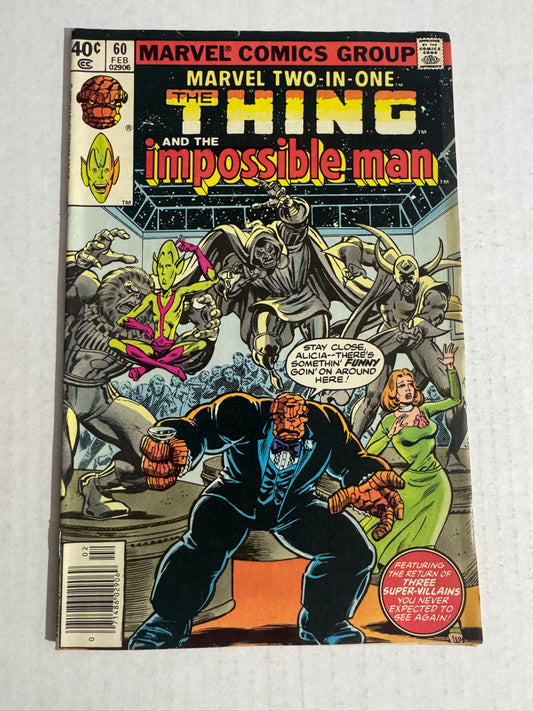 MARVEL TWO-IN-ONE #60 VG+ NEWSSTAND 1ST APPEARANCE
