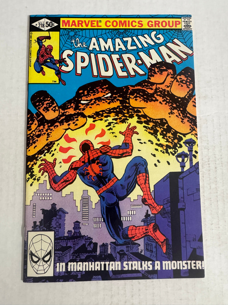 AMAZING SPIDER-MAN #218 NM- Frank Miller Cover