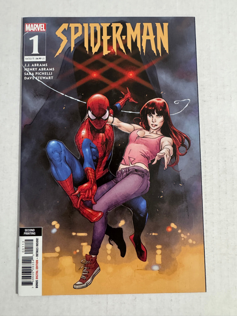 SPIDER-MAN #1 Vol 3 NM- 2nd Print Olivier Coipel Variant