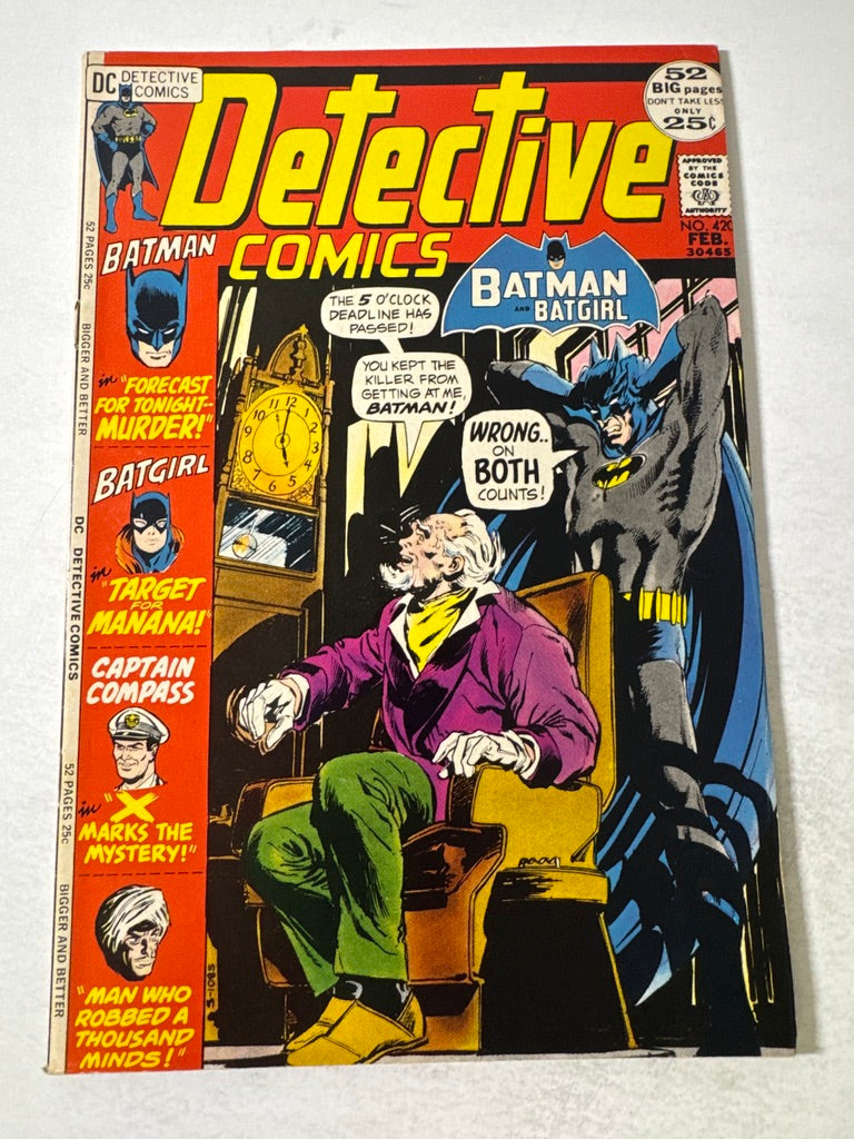 DETECTIVE COMICS #420 FN- Neal Adams Cover