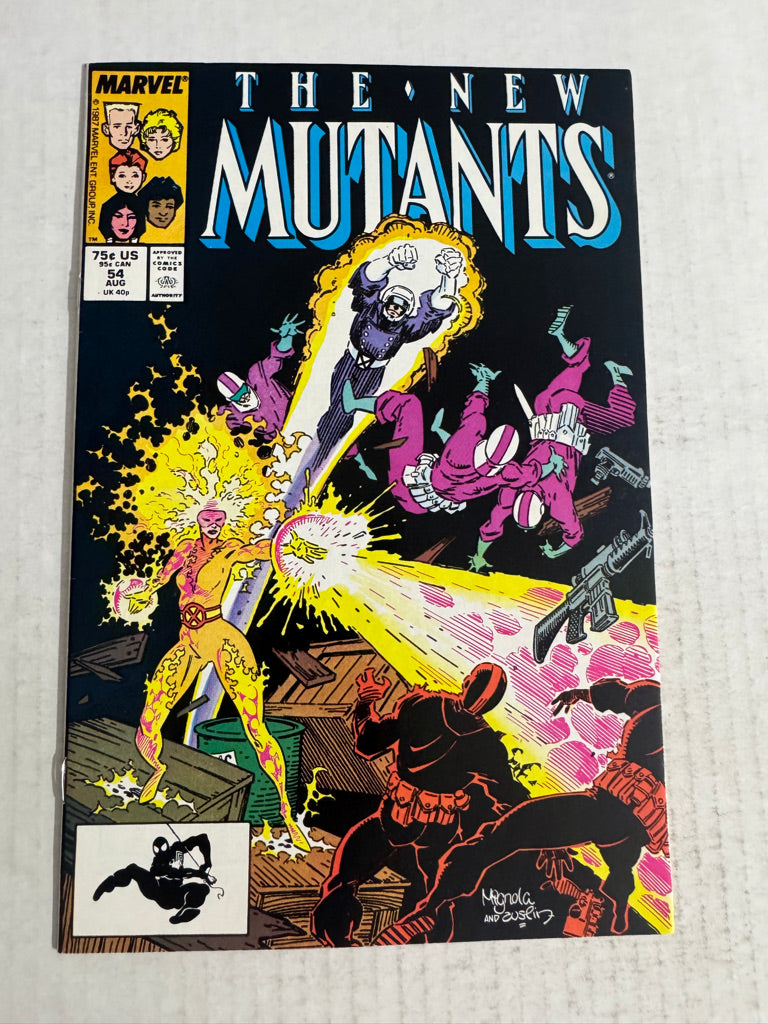 NEW MUTANTS #54 VF+ Mike Mignola Cover