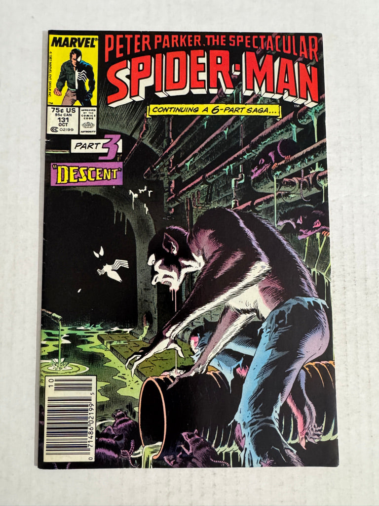 SPECTACULAR SPIDER-MAN #131 FN/VF Mike Zeck Cover NEWSSTAND