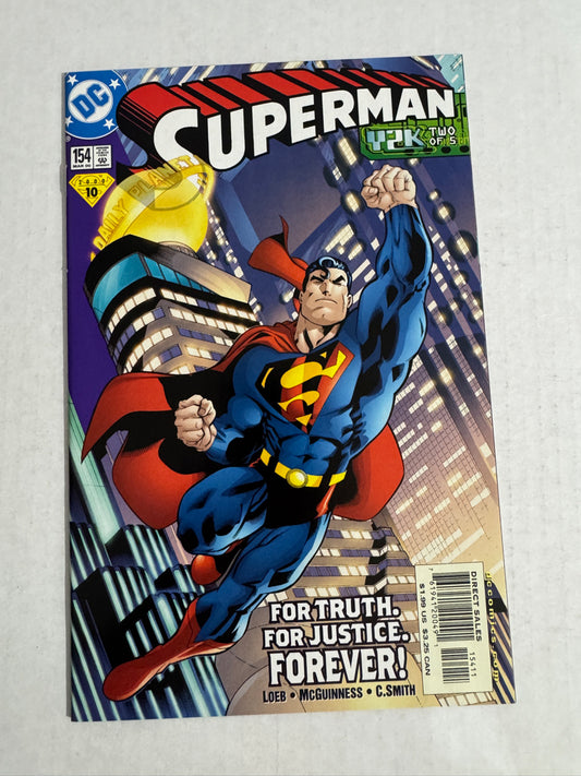SUPERMAN #154 Vol 2 VF/NM Ed McGuinness Cover