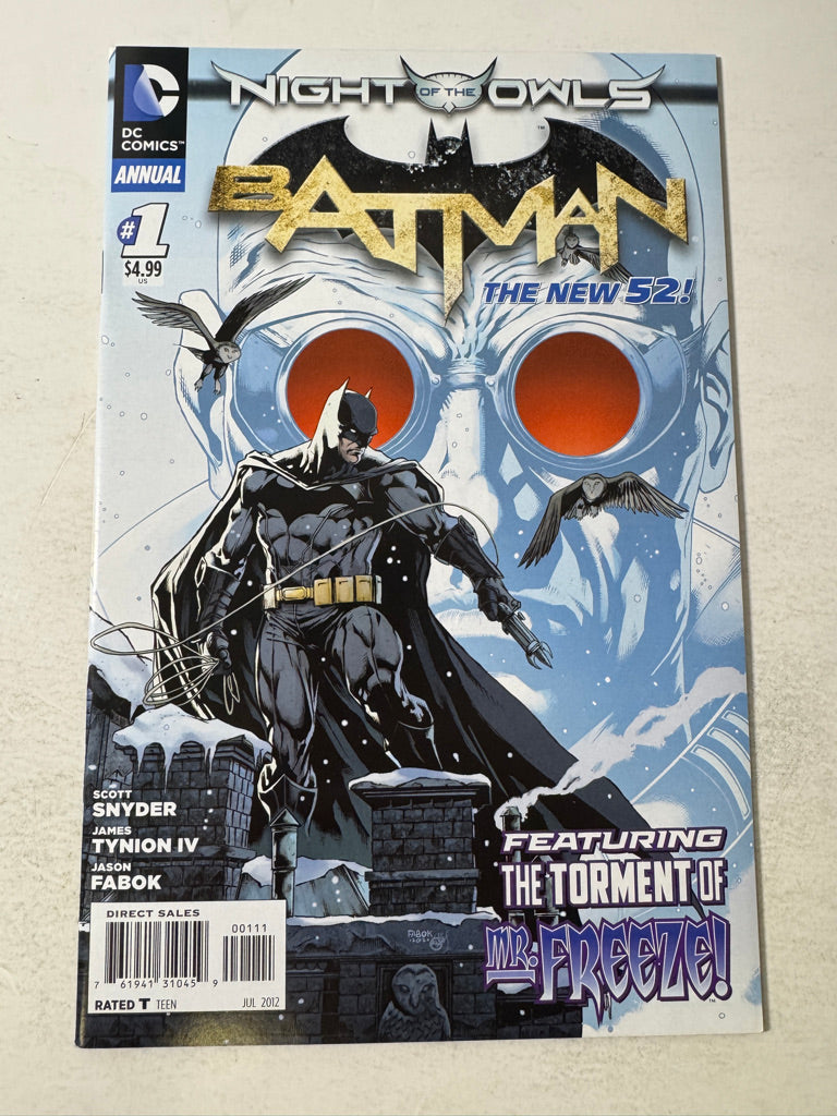 BATMAN ANNUAL #1 NM 2012Jason Fabok Cover
