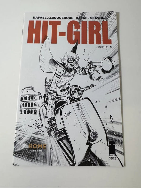 HIT-GIRL #9 Vol 2 NM B/W Variant