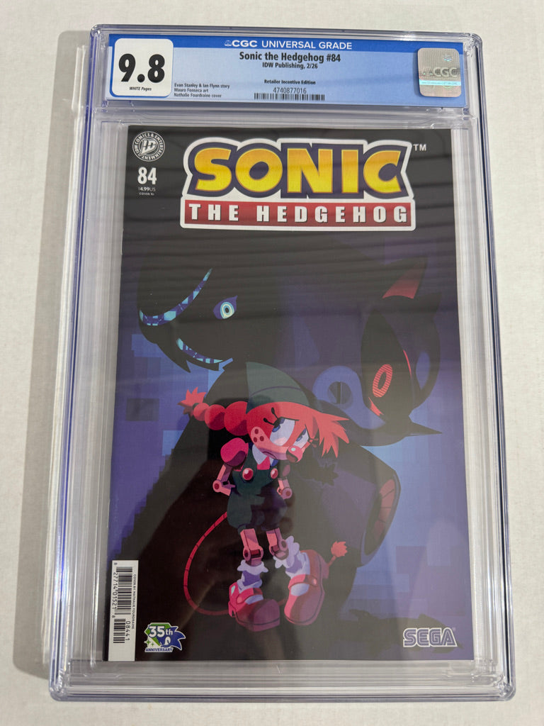 SONIC THE HEDGEHOG #84 CGC 9.8 1:10 RI Variant