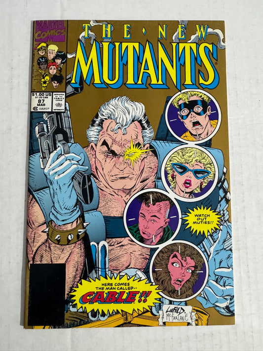 NEW MUTANTS #87 Rob Liefeld & Todd McFarlane 2nd Print Gold Variant 1ST APPEARANCE