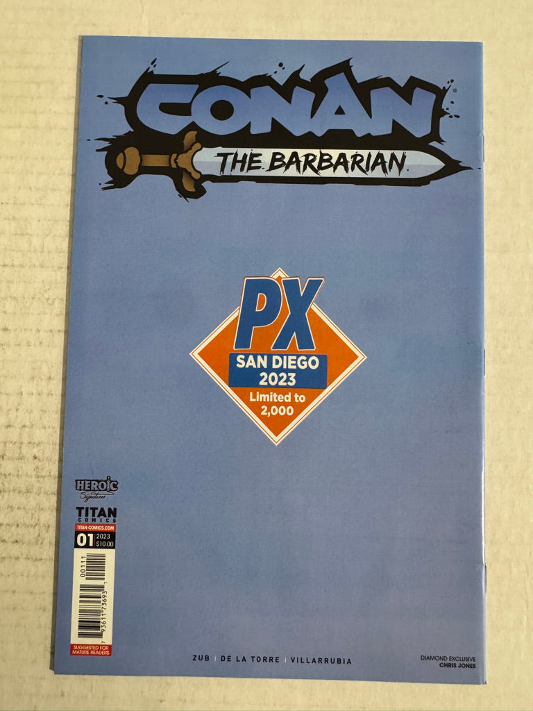 CONAN THE BARBARIAN #1 NM Chris Jones SDCC PX Variant LTD 2000