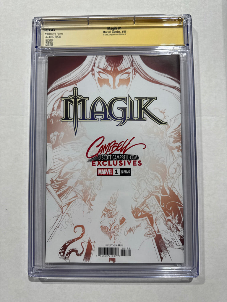 MAGIK #1 CGC SS 9.8 J Scott Campebll Exclusive Variant SIGNED