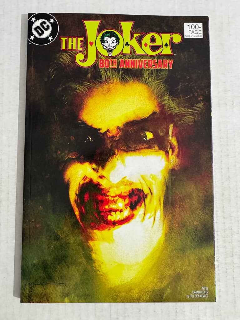 THE JOKER 80TH ANNIVERSARY NM Bill Sienkiewicz 1980's Variant