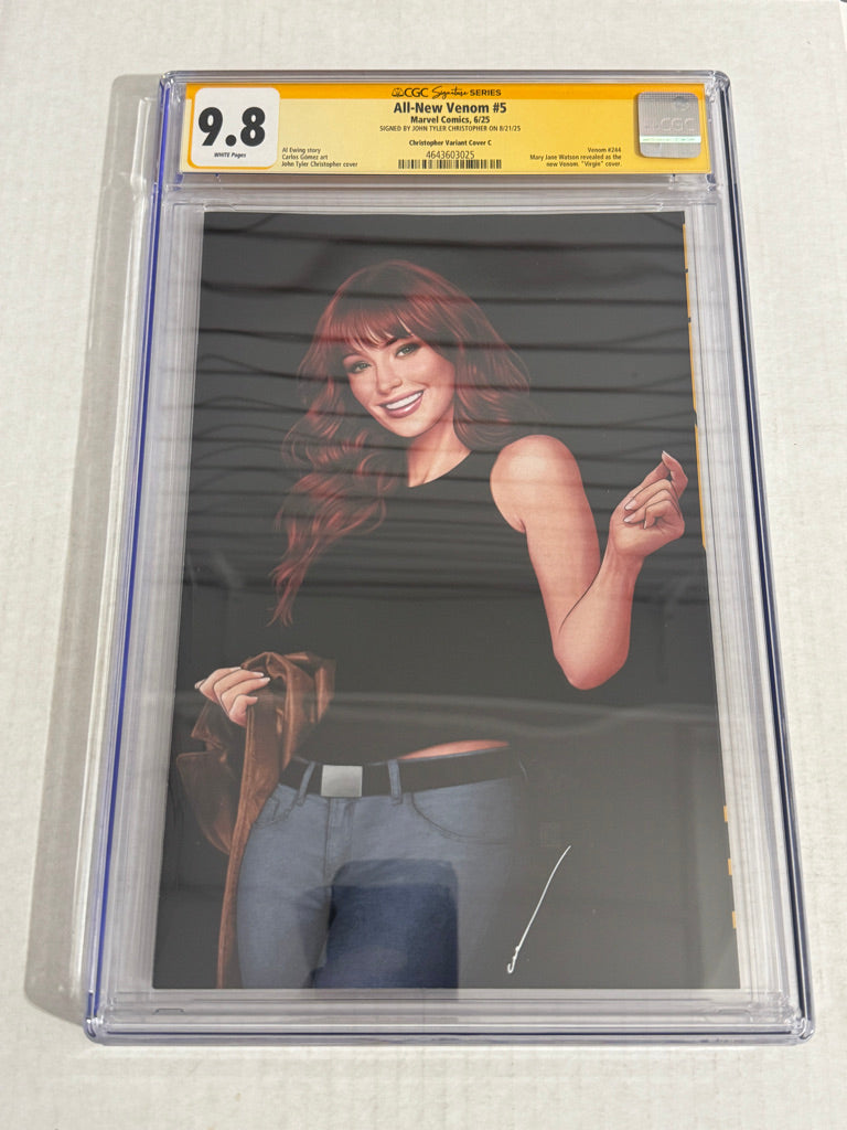 ALL-NEW VENOM #5 CGC SS 9.8 Jonathan Tyler Christopher Exclusive C Variant SIGNED
