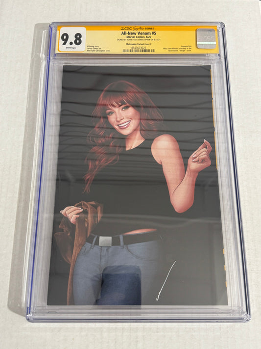 ALL-NEW VENOM #5 CGC SS 9.8 Jonathan Tyler Christopher Exclusive C Variant SIGNED