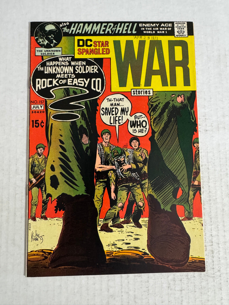 STAR SPANGLED WAR STORIES #157 VF/NM Joe Kubert Cover